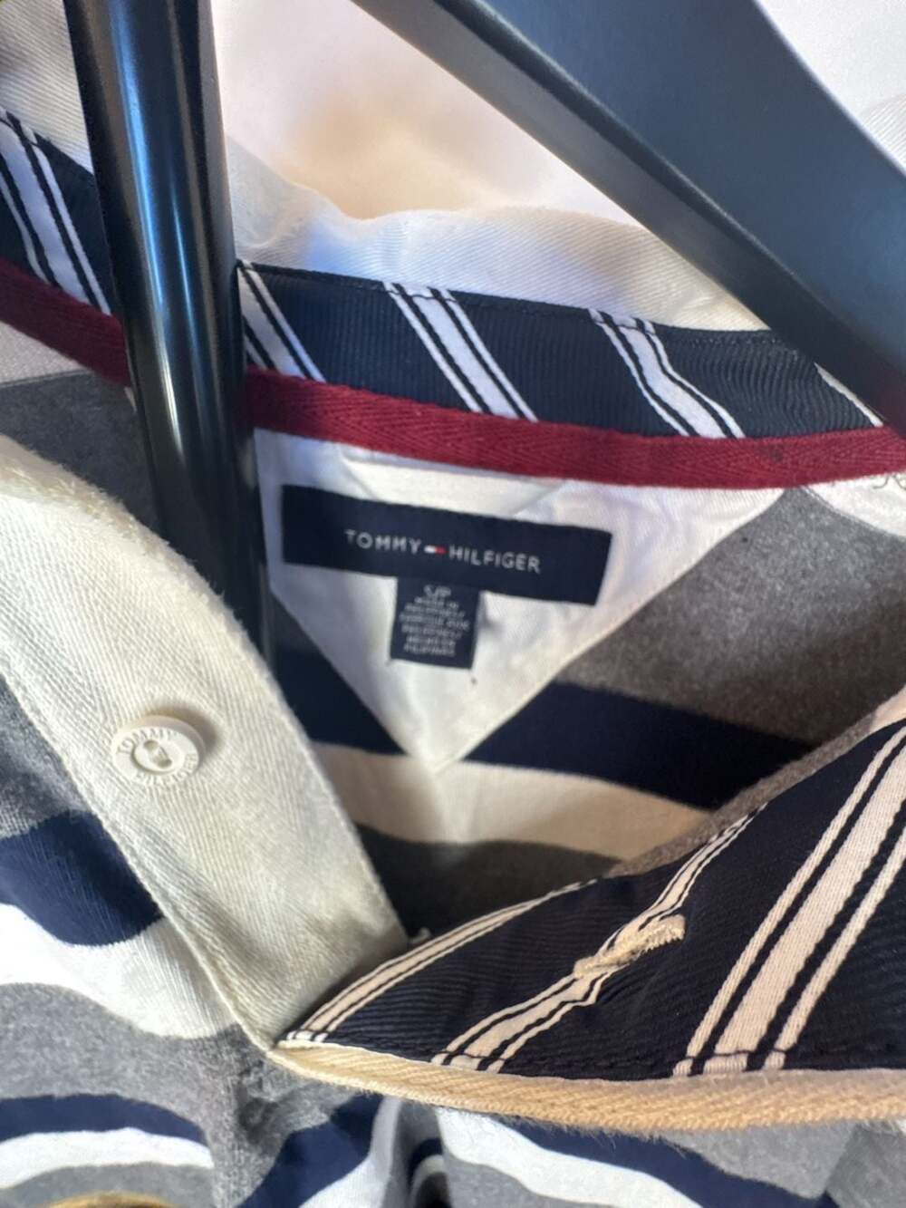 Tommy Hilfiger Rugby Shirt Size S Striped